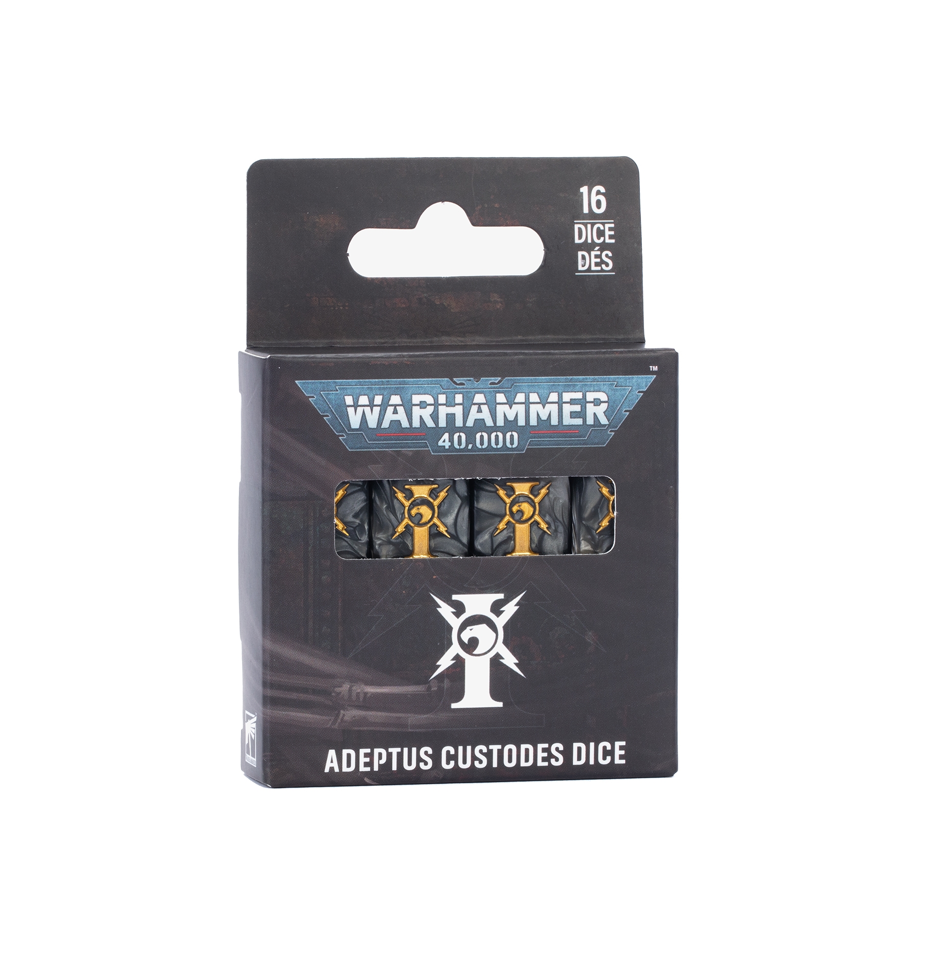 Warhammer 40K Adeptus Custodes Dice Set 01-16 PRESALE