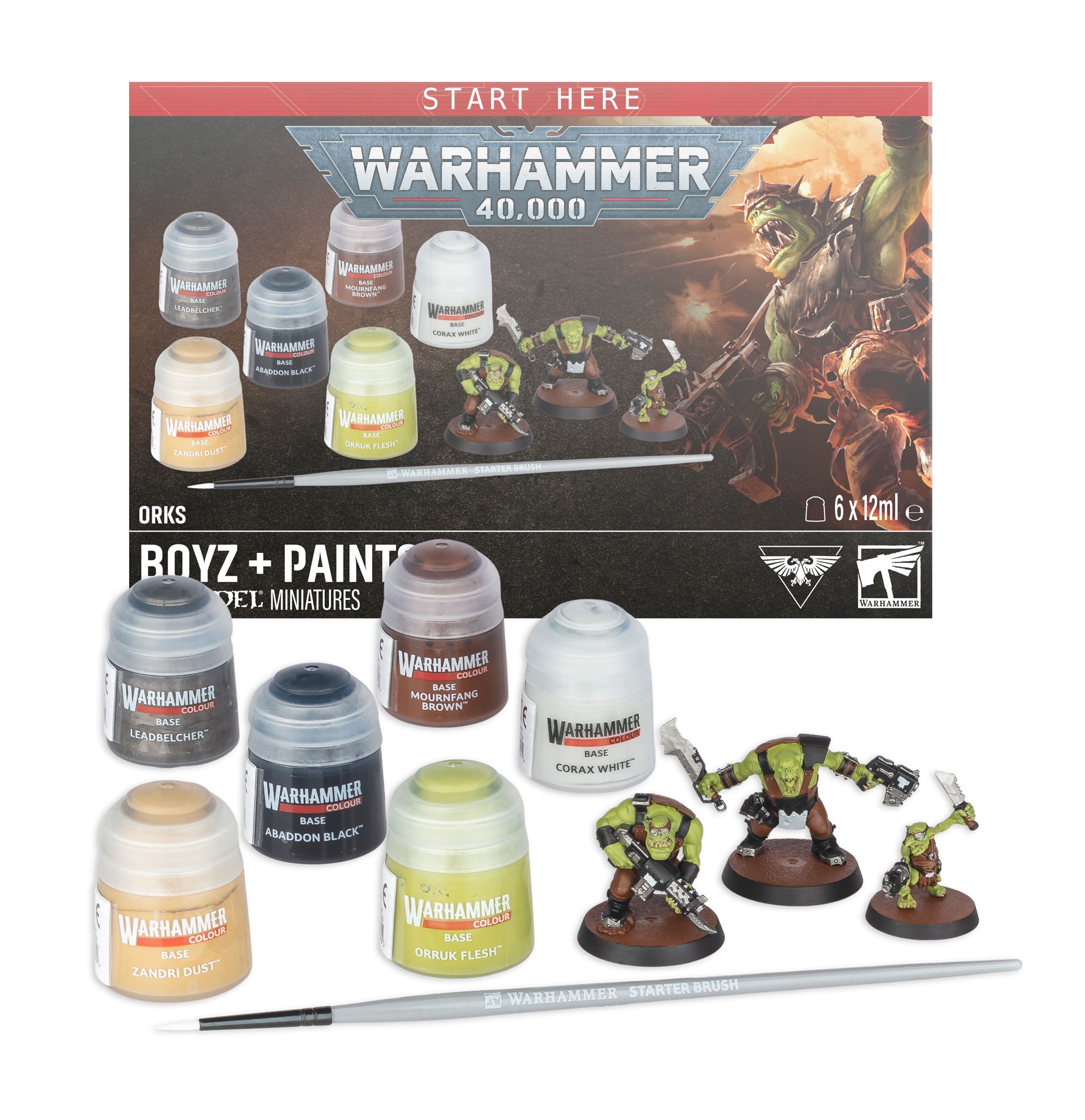 Warhammer 40K Orks Boyz + Paints 60-05 PRESALE