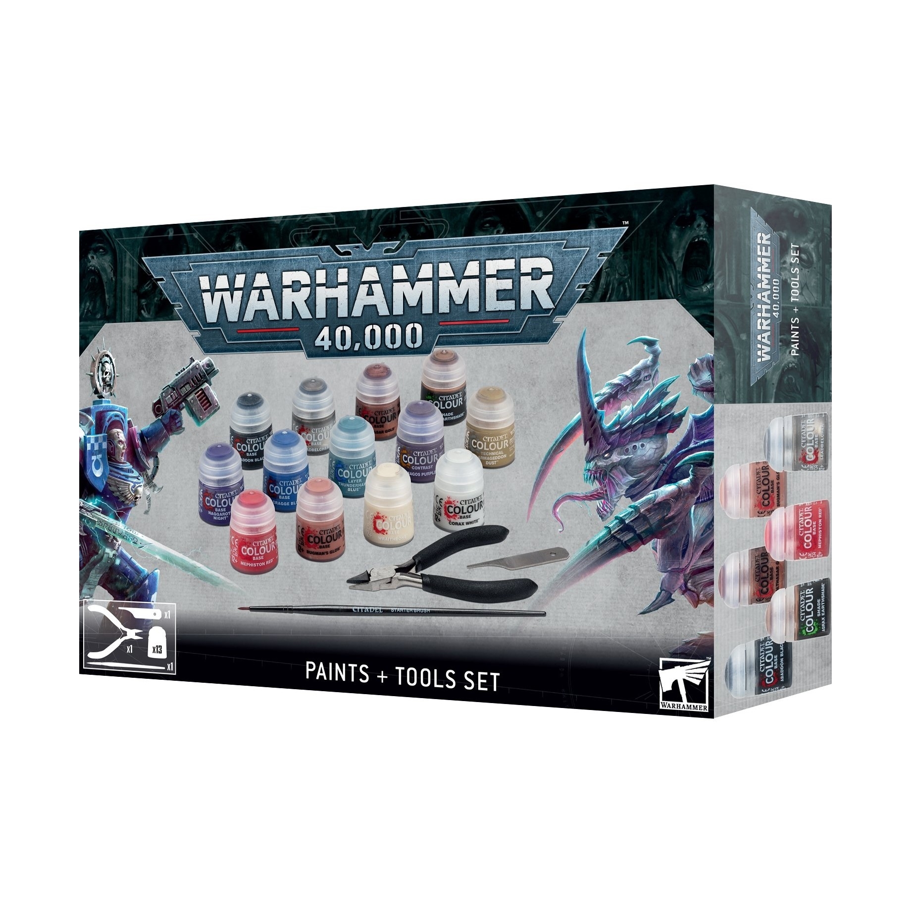 Warhammer 40K Paints + Tools Set 60-12