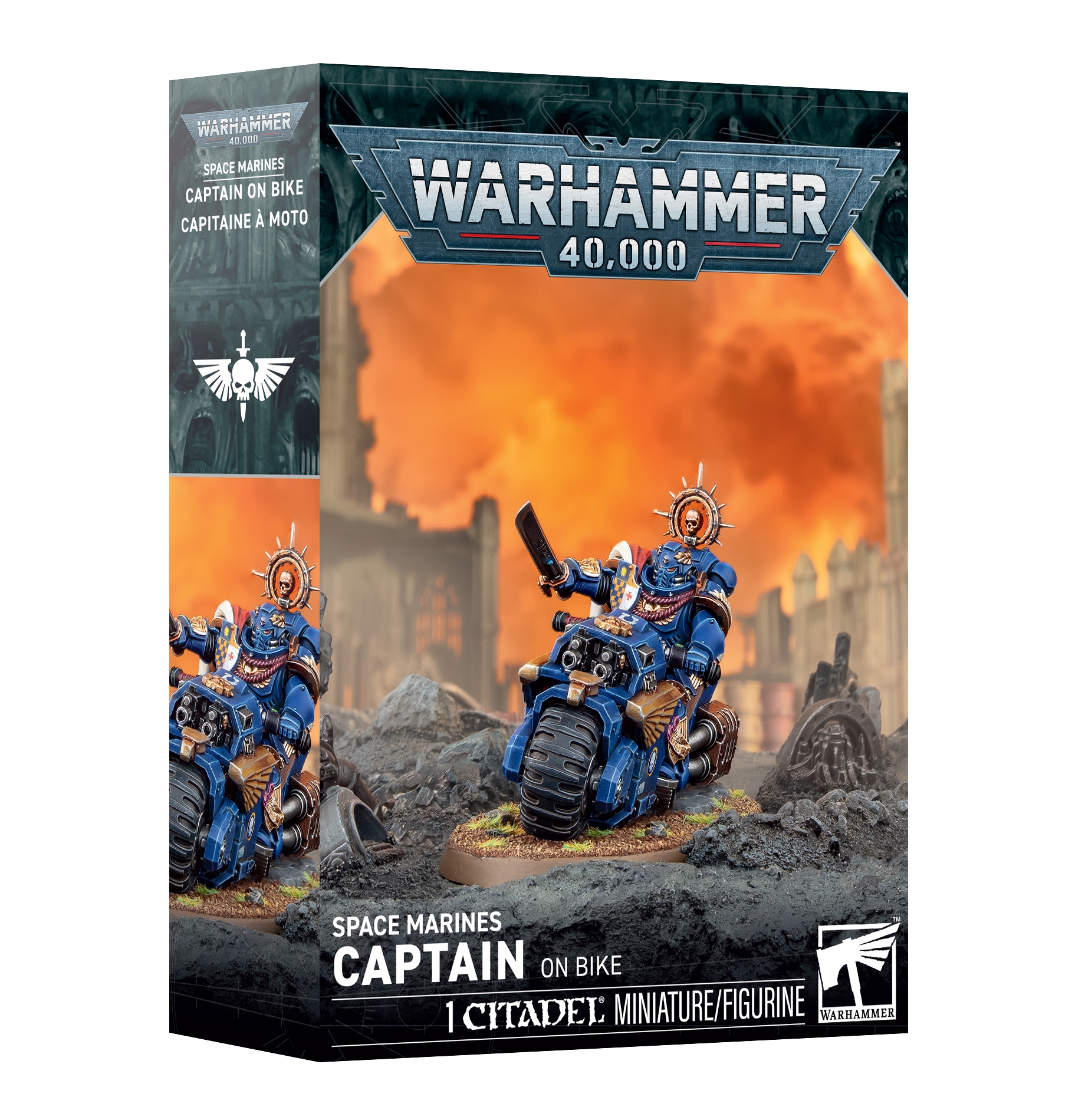 Warhammer 40K Space Marines Captain on Bike 48-113 PRESALE