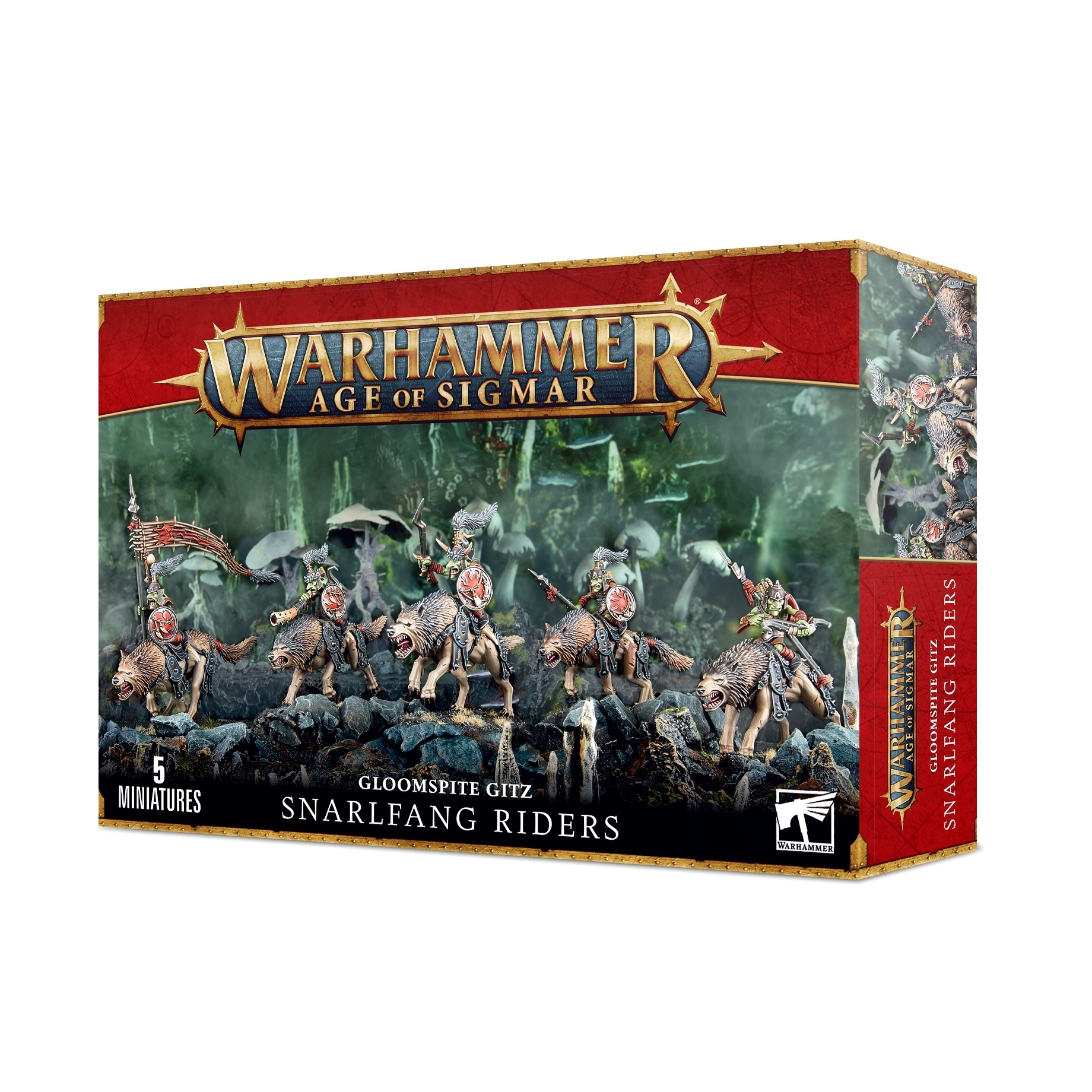 Warhammer Age of Sigmar - Gloomspite Gitz Snarlfang Riders 89-76