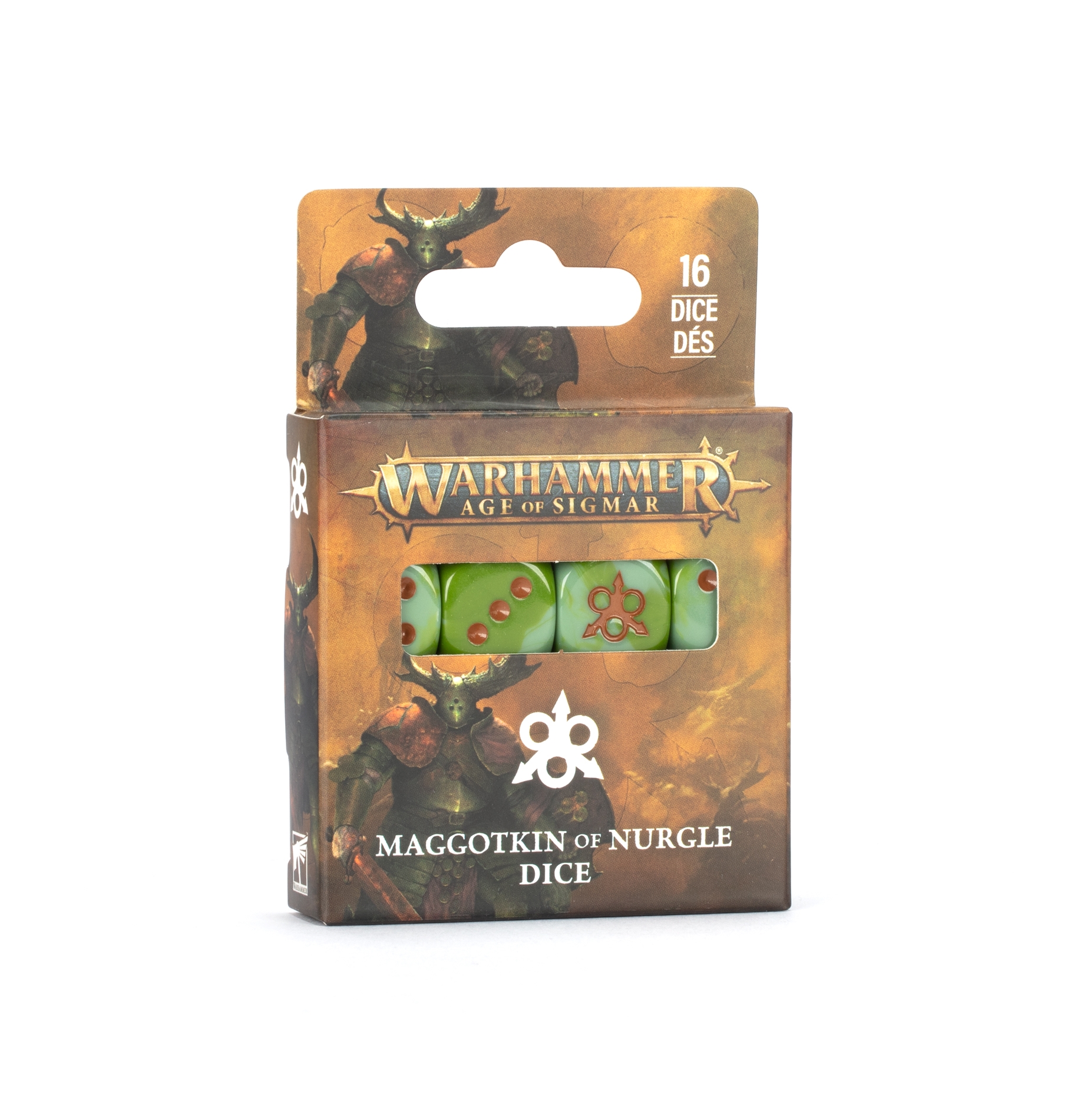 Warhammer Age of Sigmar - Maggotkin of Nurgle Dice Set 83-95