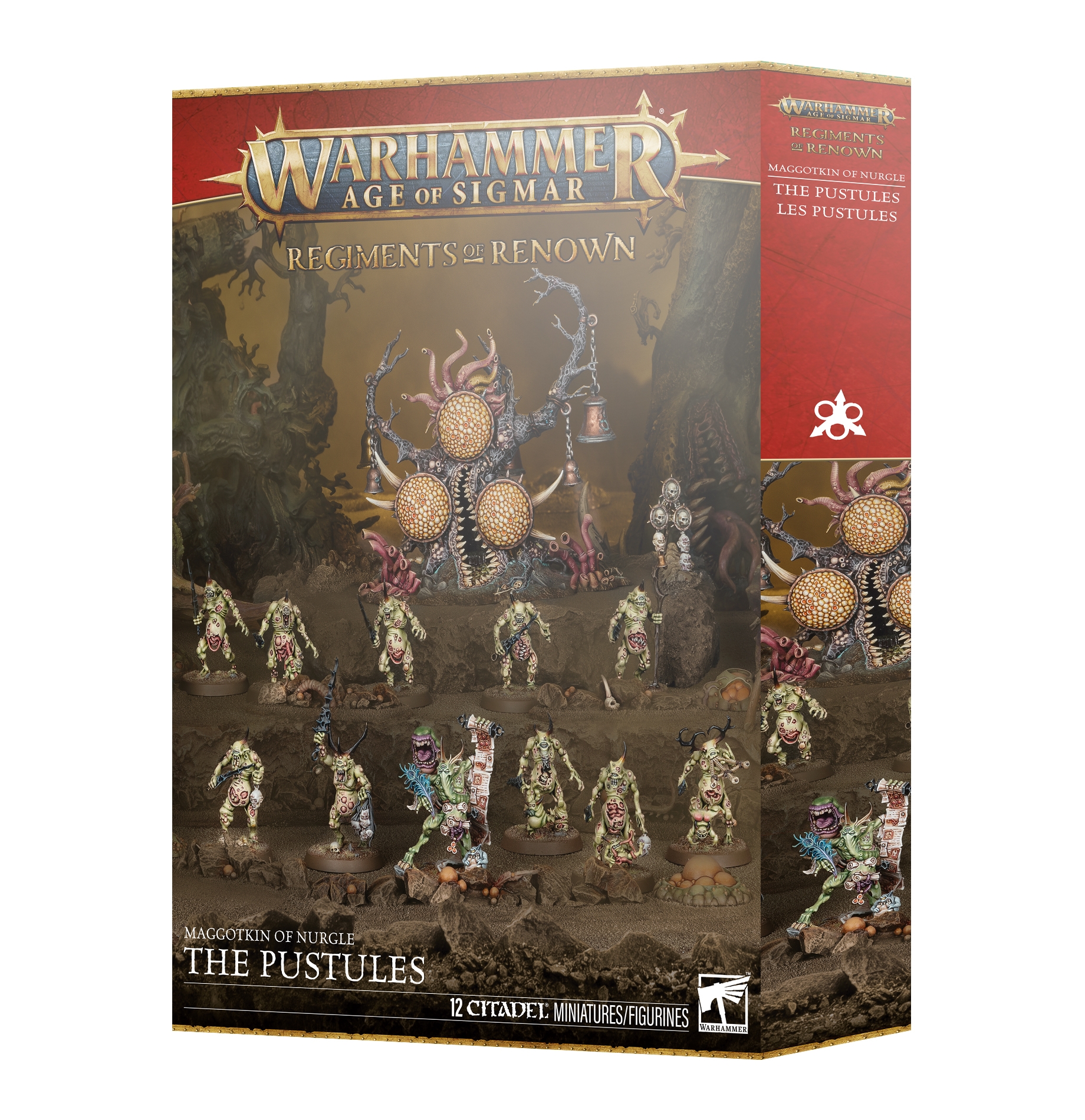Warhammer Age of Sigmar - Regiments of Renown: Maggotkin of Nurgle The Pustules 83-106 PRESALE