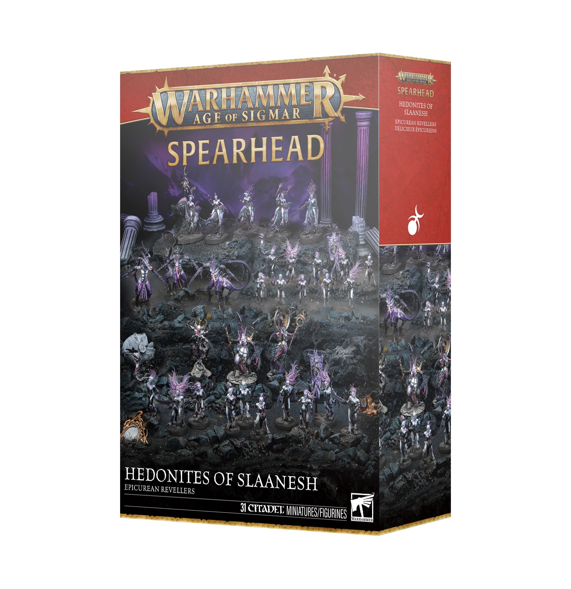 Warhammer Age of Sigmar - Spearhead: Hedonites of Slaanesh Epicurean Revellers 70-834 PRESALE
