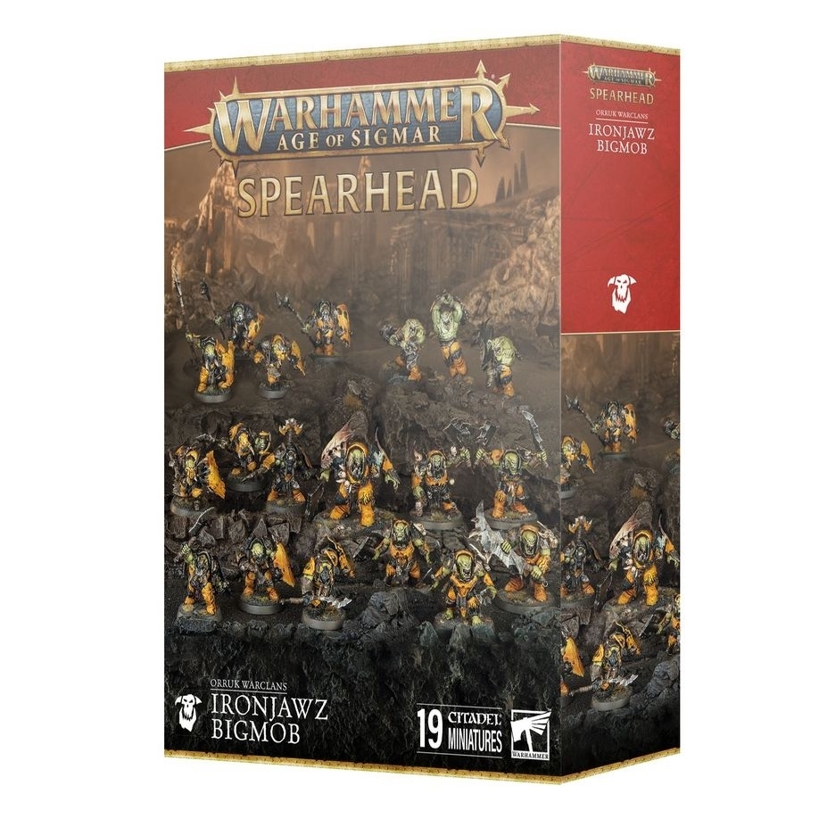 Warhammer Age of Sigmar - Spearhead: Orruk Warclans Ironjawz Bigmob 70-23