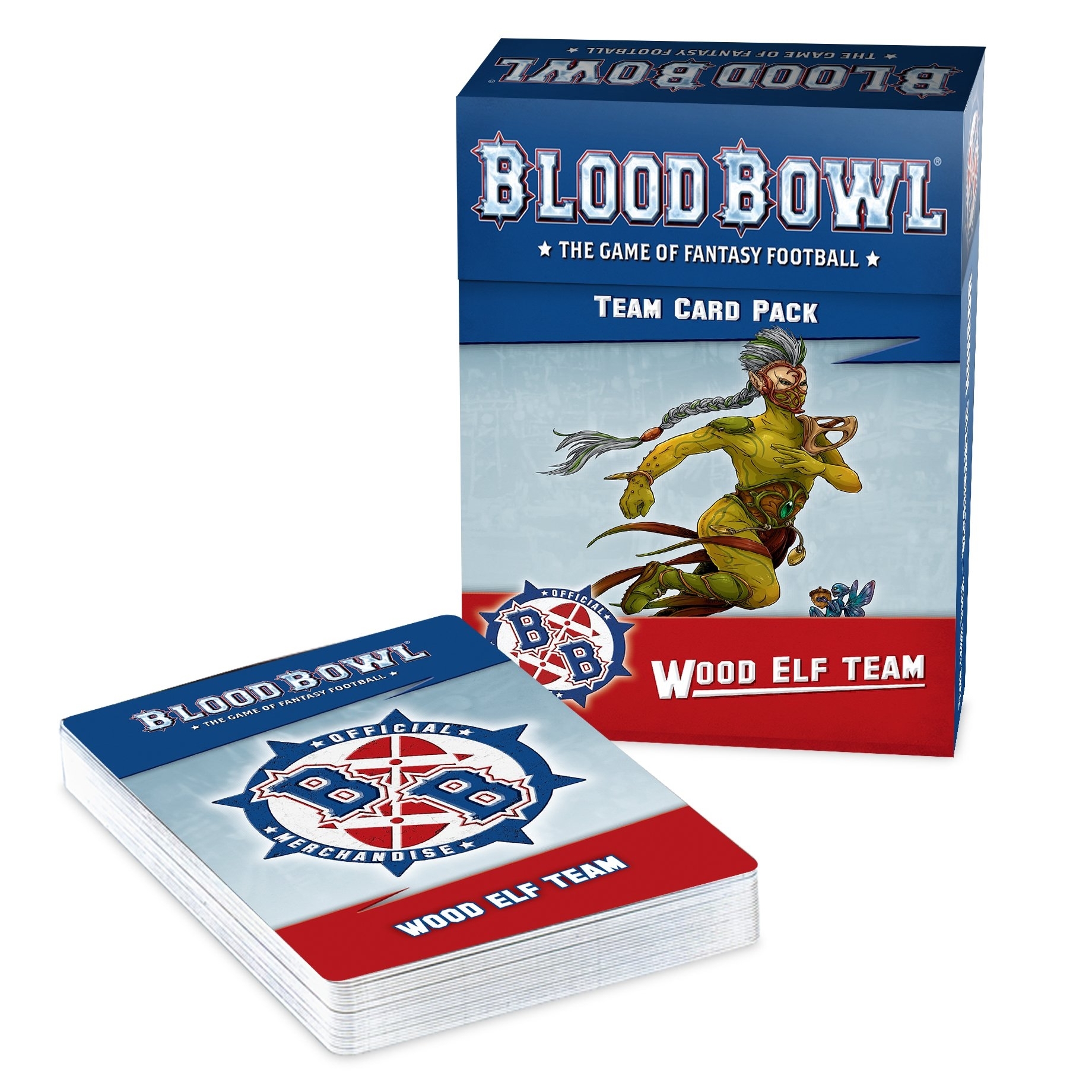 Warhammer Blood Bowl Team Card Pack Wood Elf Team 200-70