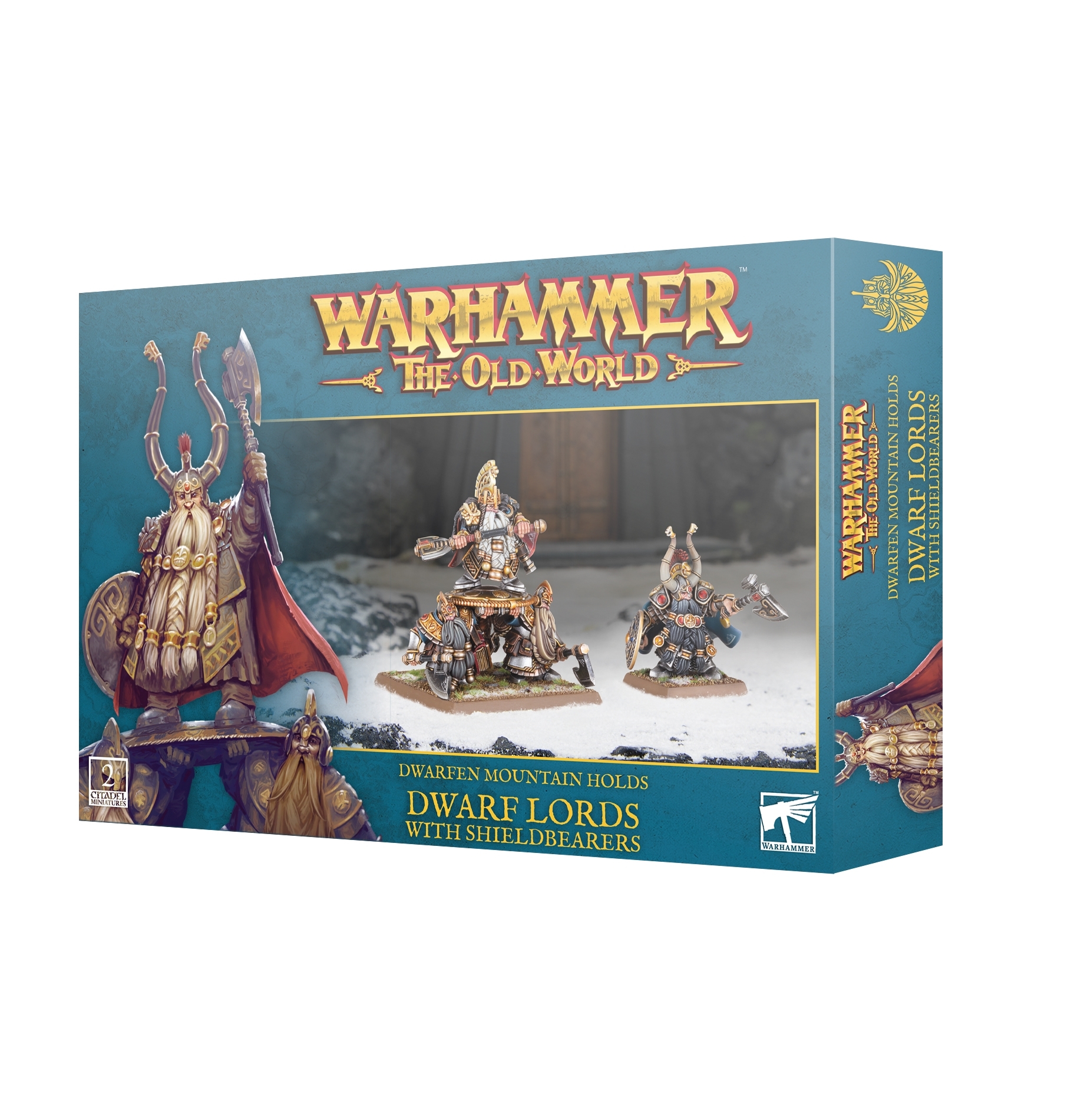 Warhammer The Old World - Dwarf Lords with Shieldbearers 10-11