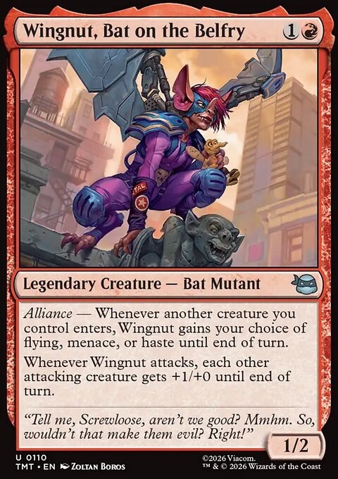 Wingnut, Bat on the Belfry