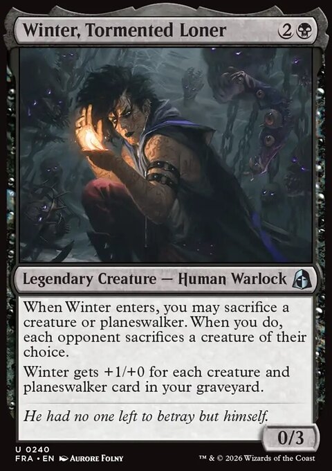 Winter, Tormented Loner