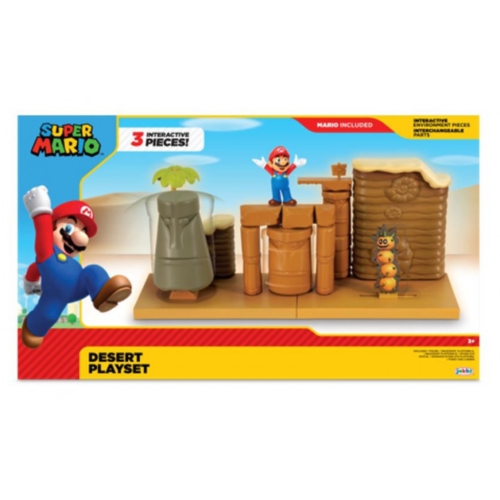 World of Nintendo 2.5" Super Mario Desert Playset