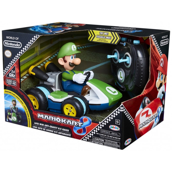 World of Nintendo Luigi Mini Anti Gravity RC Racer