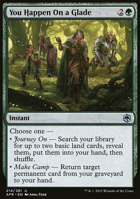 You Happen On a Glade