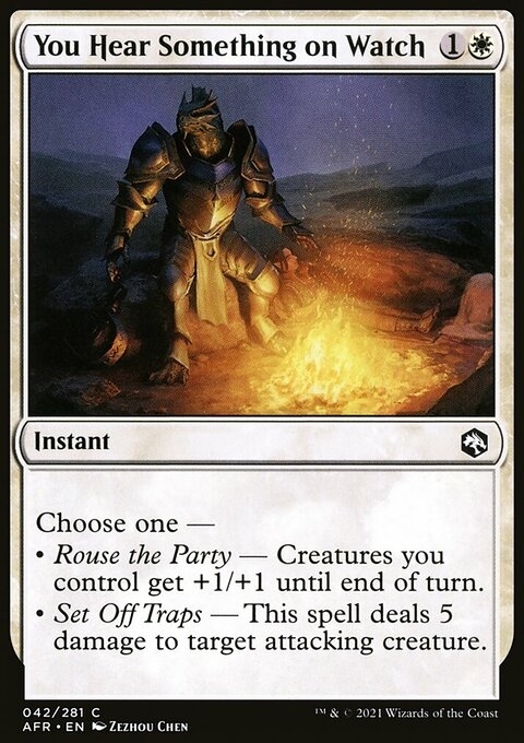 You Hear Something on Watch