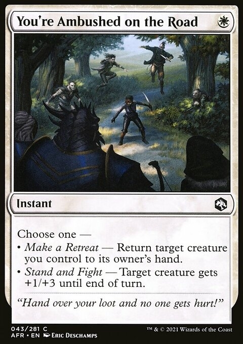 You're Ambushed on the Road